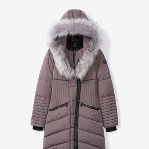 Noize Gigi Women's Vegan Faux Fur Trim Quilted Parka